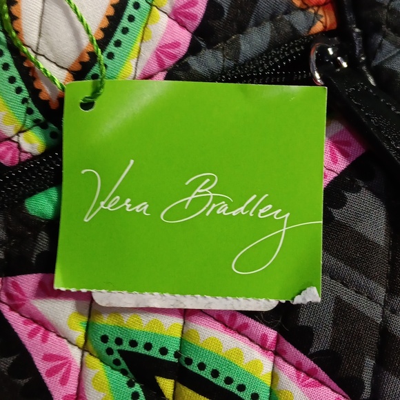 Vera Bradley Retired Ziggy Zinnia Carryall Travel Multicolor Tote Bag - Picture 10 of 12